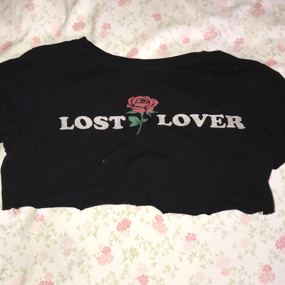 forever 21 black crop top